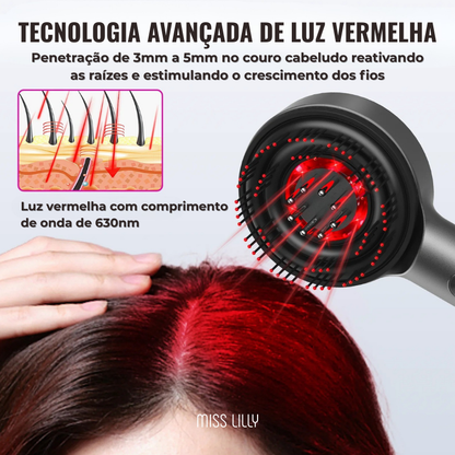 LumiHair - Escova 3 em 1 para fortalecimento dos fios