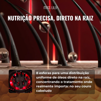 LumiHair - Escova 3 em 1 para fortalecimento dos fios